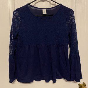 Arizona girls blue lace blouse